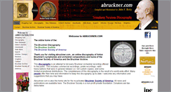 Desktop Screenshot of abruckner.com