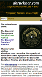Mobile Screenshot of abruckner.com